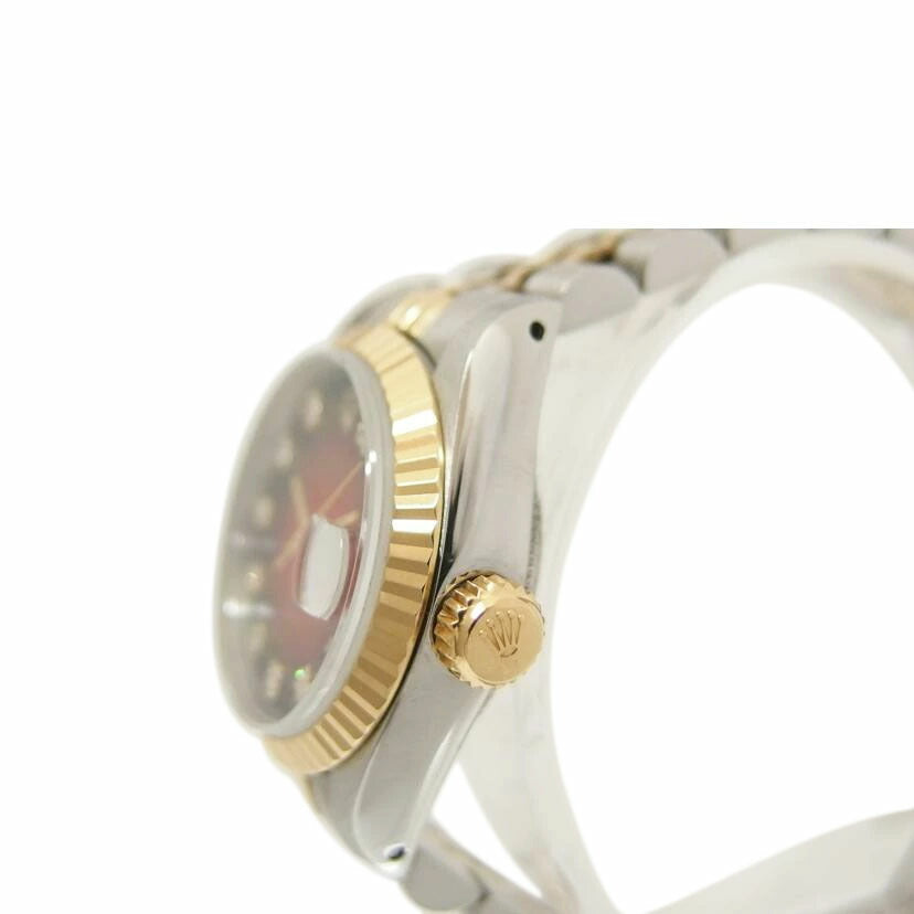 ROLEX ロレックス/デイトジャスト・10Pダイヤ/レッドグラデーション/自動巻き/69173G//965****/Aランク/18