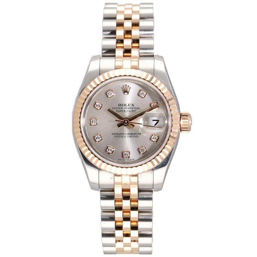 ROLEX ロレックス/レディ・デイトジャスト・シルバー/10Pダイヤ/M番/179171G//M32**********/Aランク/75