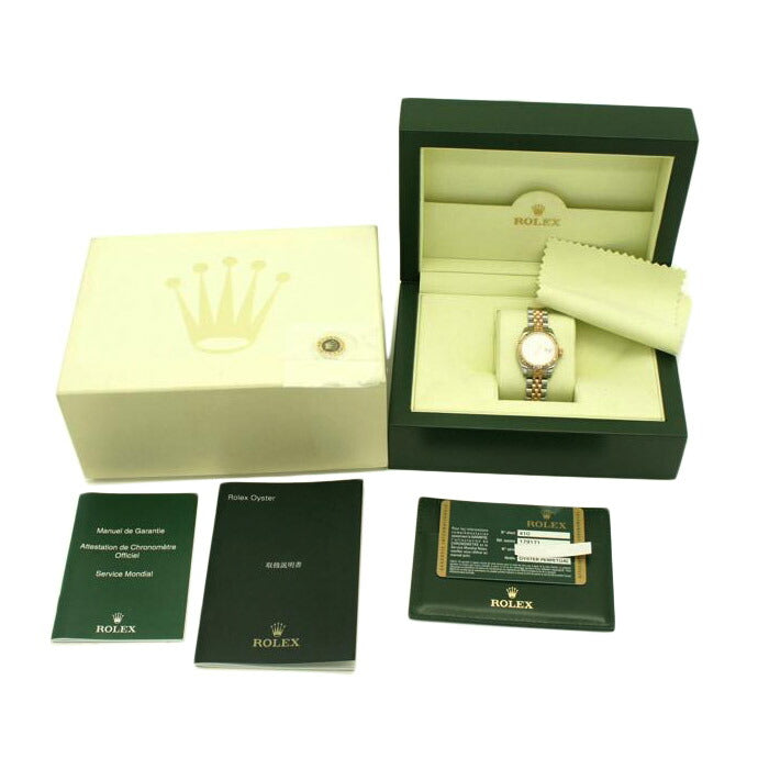 ROLEX ロレックス/レディ・デイトジャスト・シルバー/10Pダイヤ/M番/179171G//M32**********/Aランク/75