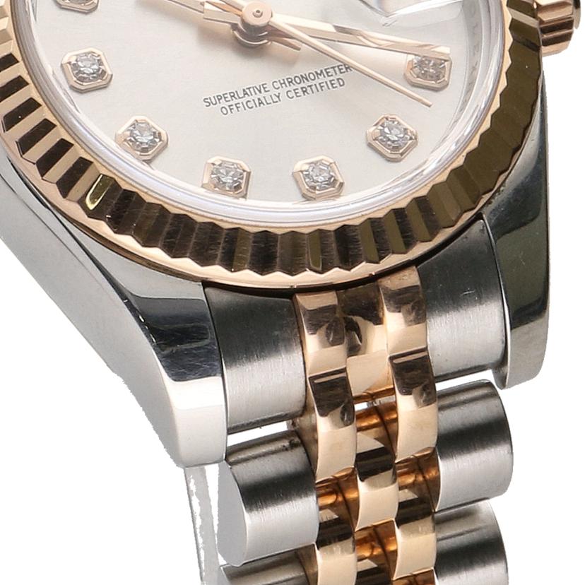 ROLEX ロレックス/レディ・デイトジャスト・シルバー/10Pダイヤ/M番/179171G//M32**********/Aランク/75