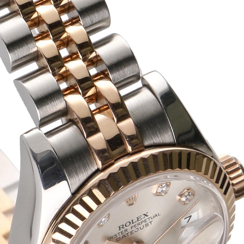 ROLEX ロレックス/レディ・デイトジャスト・シルバー/10Pダイヤ/M番/179171G//M32**********/Aランク/75