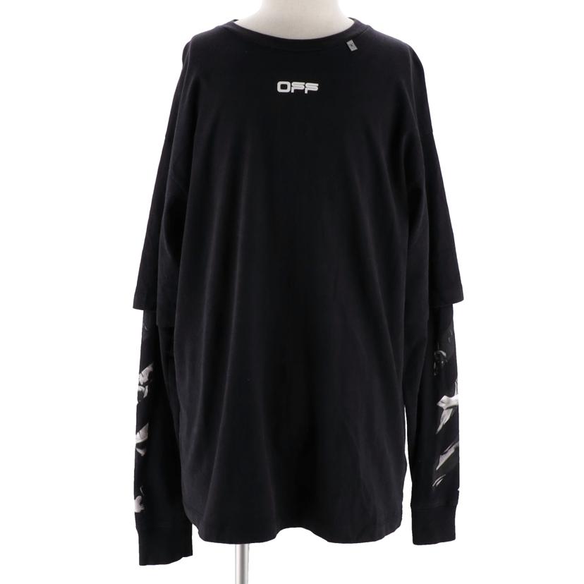 OFF-WHITE オフホワイト/フェイクレイヤードカットソー/長袖Tシャツ/OMAB022S20185005//Bランク/18