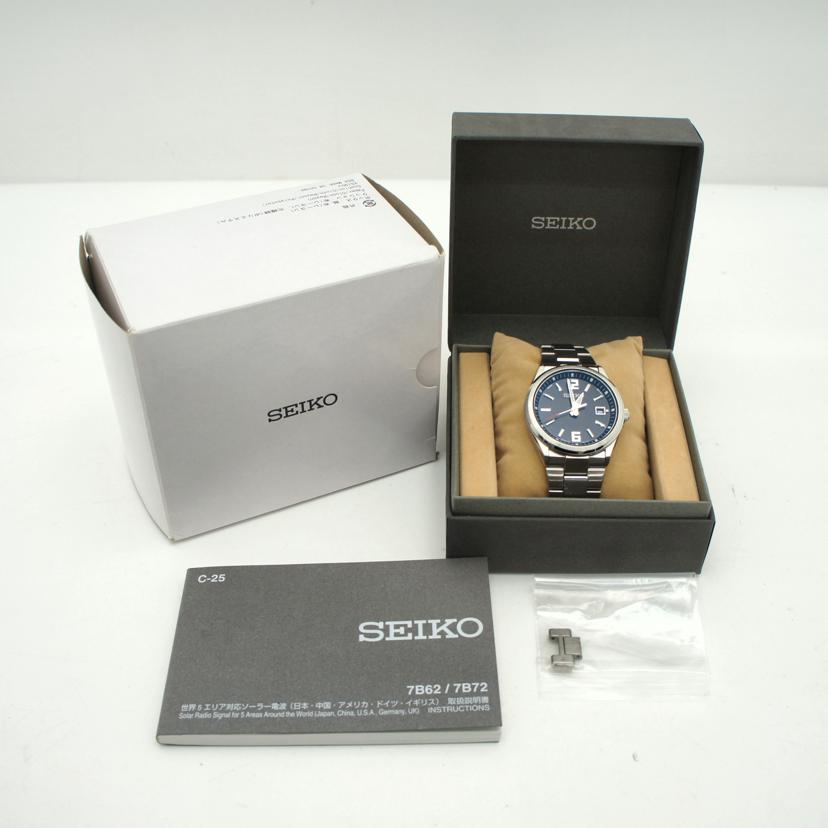 SEIKO/セイコーセレクション/電波ソーラー/メンズ/7B72-0AA0//132***/ABランク/85