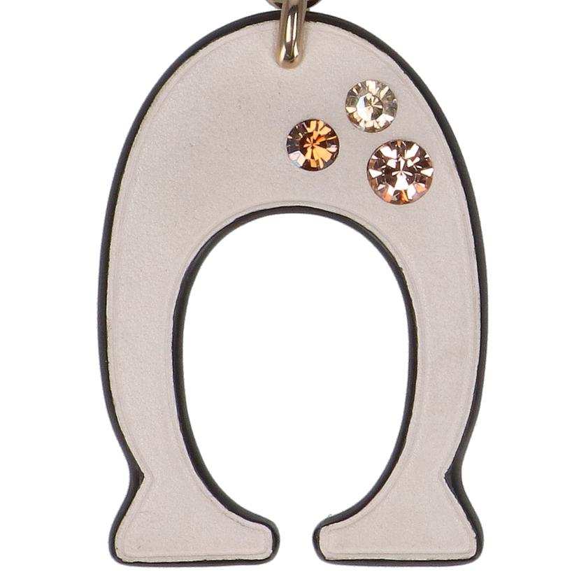 COACH コーチ/Cチャーム/キーリング/アイボリー×ゴールド//ABランク/18