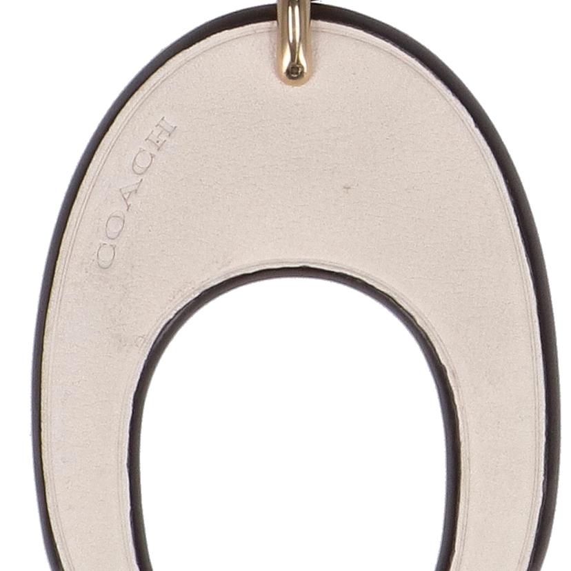 COACH コーチ/Cチャーム/キーリング/アイボリー×ゴールド//ABランク/18