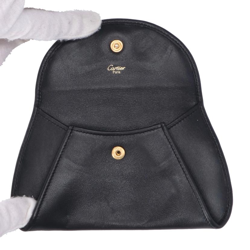 Cartier カルティエ/パンテールレザーコインケース/ブラック//ABランク/75