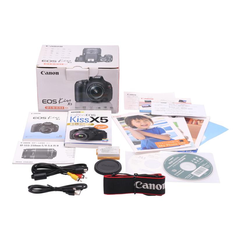 Canon キヤノン /デジタル一眼 ダブルズームキット/EOS Kiss X5 ダブルズームキット//331076071507/Bランク/21