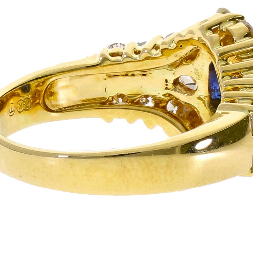 /◎K18サファイアダイヤリング1.34/D1.19ct//Aランク/59