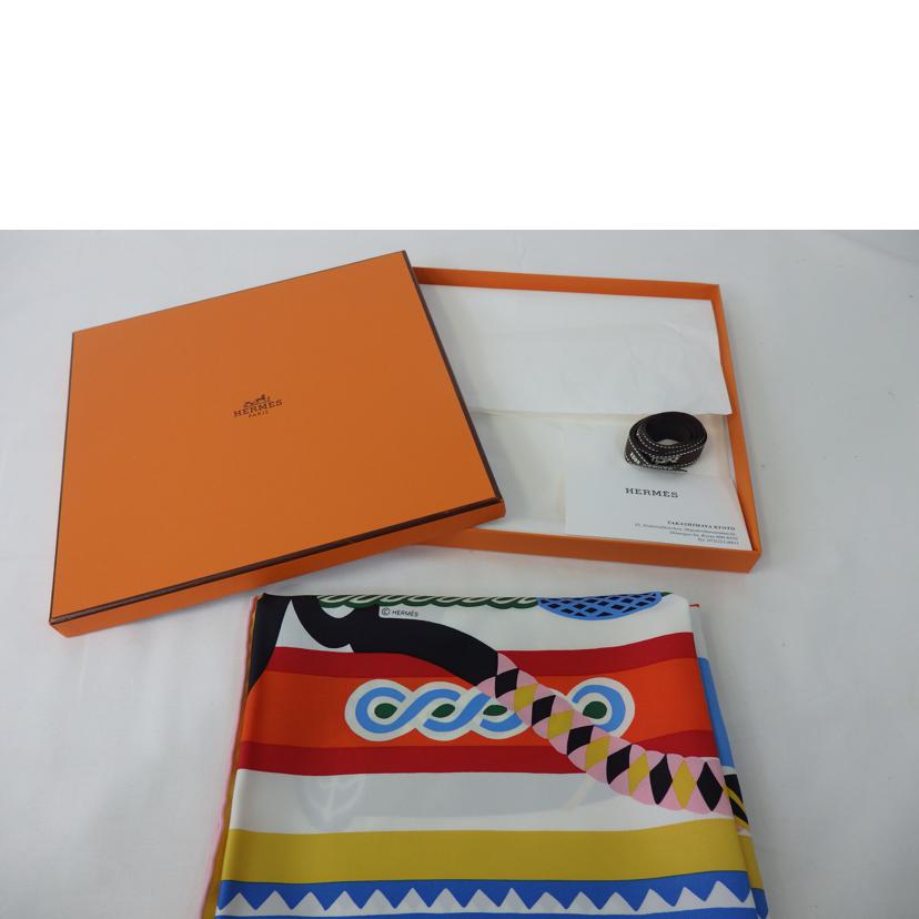 HERMES エルメス/カレ90/シルクスカーフ/ 鐙(あぶみ)の幻想/fantaisie d'etriers/003921S//SAランク/84