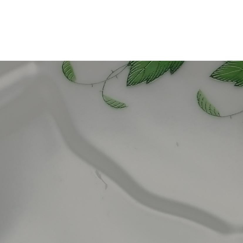 HEREND ヘレンド/アポニーグリーン オーバルプレート 小皿x2枚//ABランク/52