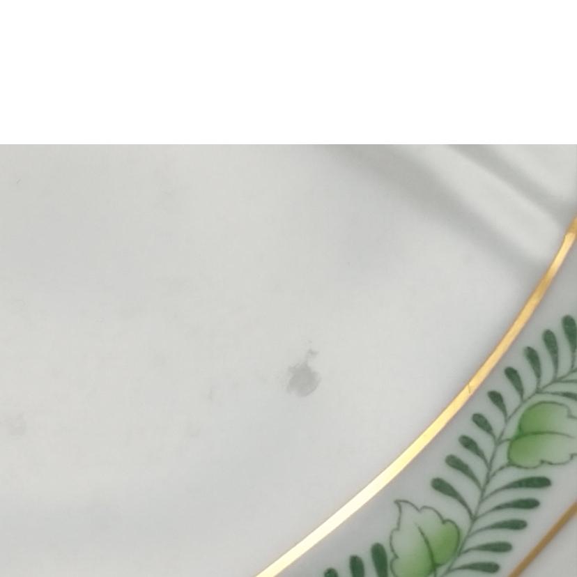 HEREND ヘレンド/アポニーグリーン オーバルプレート 小皿x2枚//ABランク/52