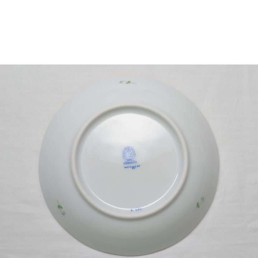 HEREND ヘレンド/アポニーグリーン オーバルプレート 小皿x2枚//ABランク/52