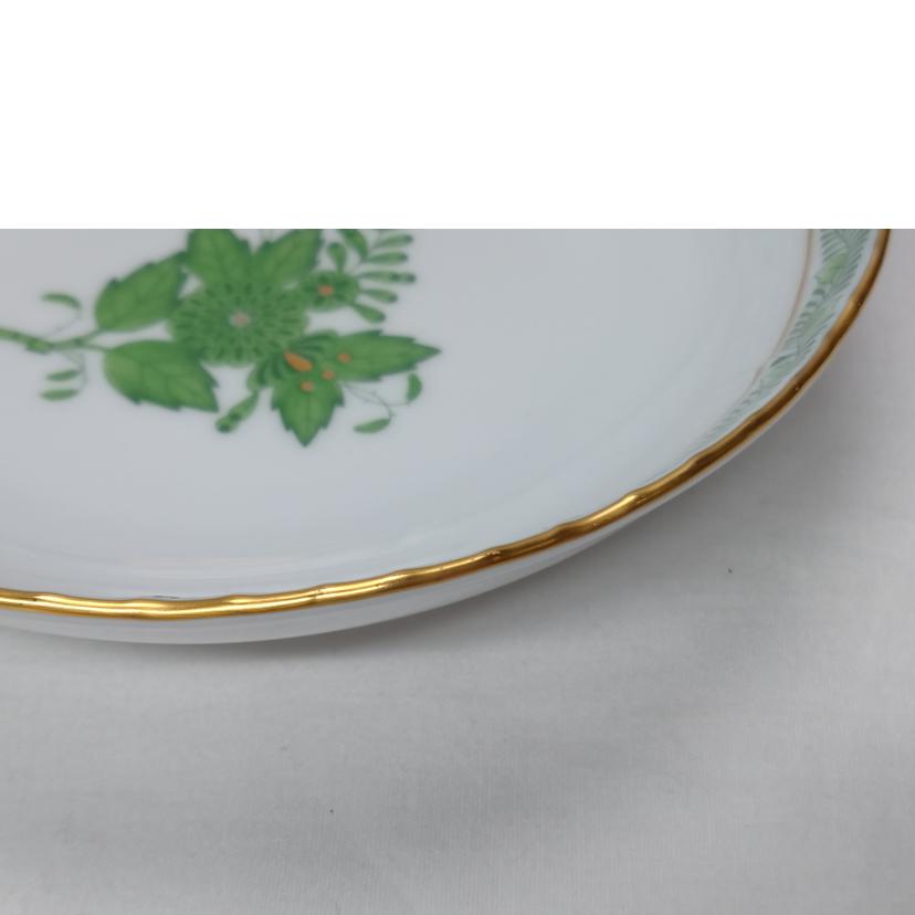 HEREND ヘレンド/アポニーグリーン オーバルプレート 小皿x2枚//ABランク/52