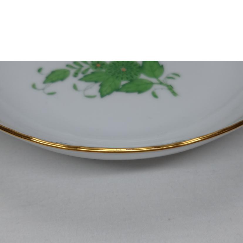 HEREND ヘレンド/アポニーグリーン オーバルプレート 小皿x2枚//ABランク/52