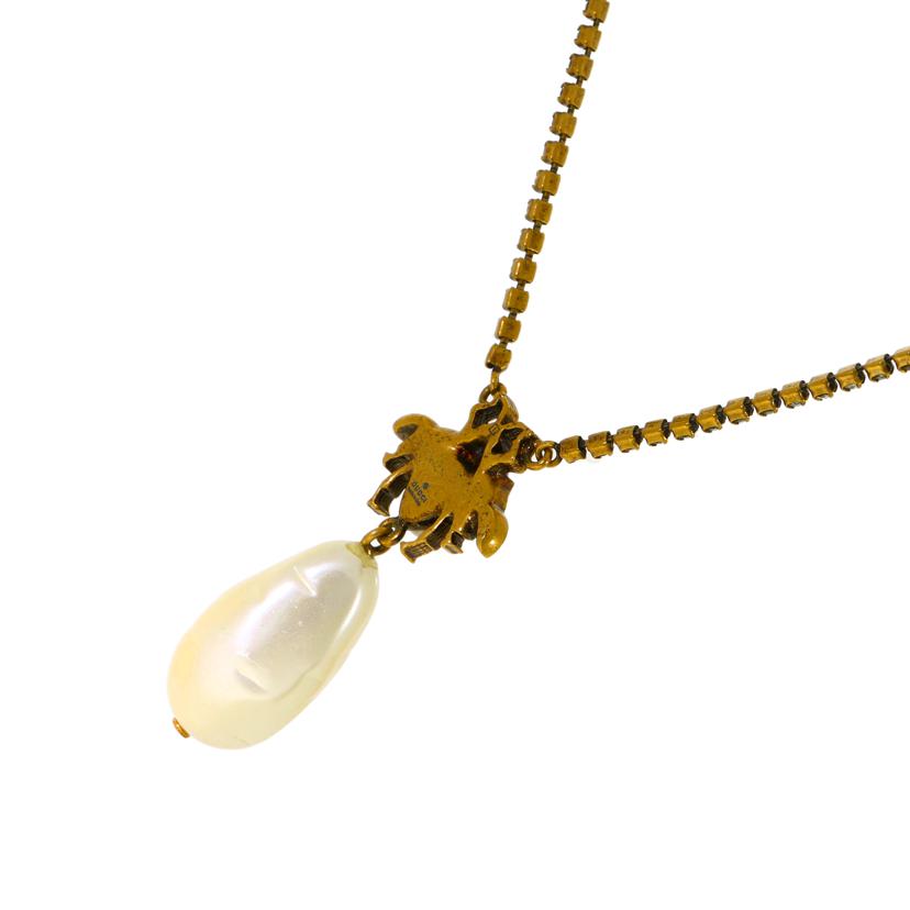 GUCCI グッチ/bee/フェイクパールラインストーンネックレス/サイズ:40cm//1313AR/ABランク/91