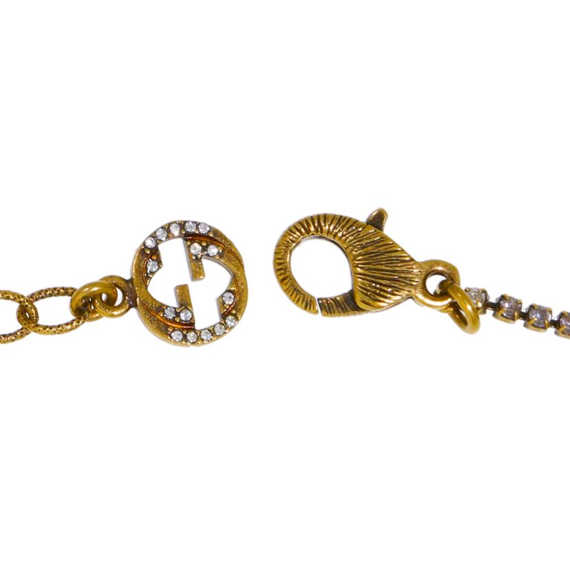 GUCCI グッチ/bee/フェイクパールラインストーンネックレス/サイズ:40cm//1313AR/ABランク/91