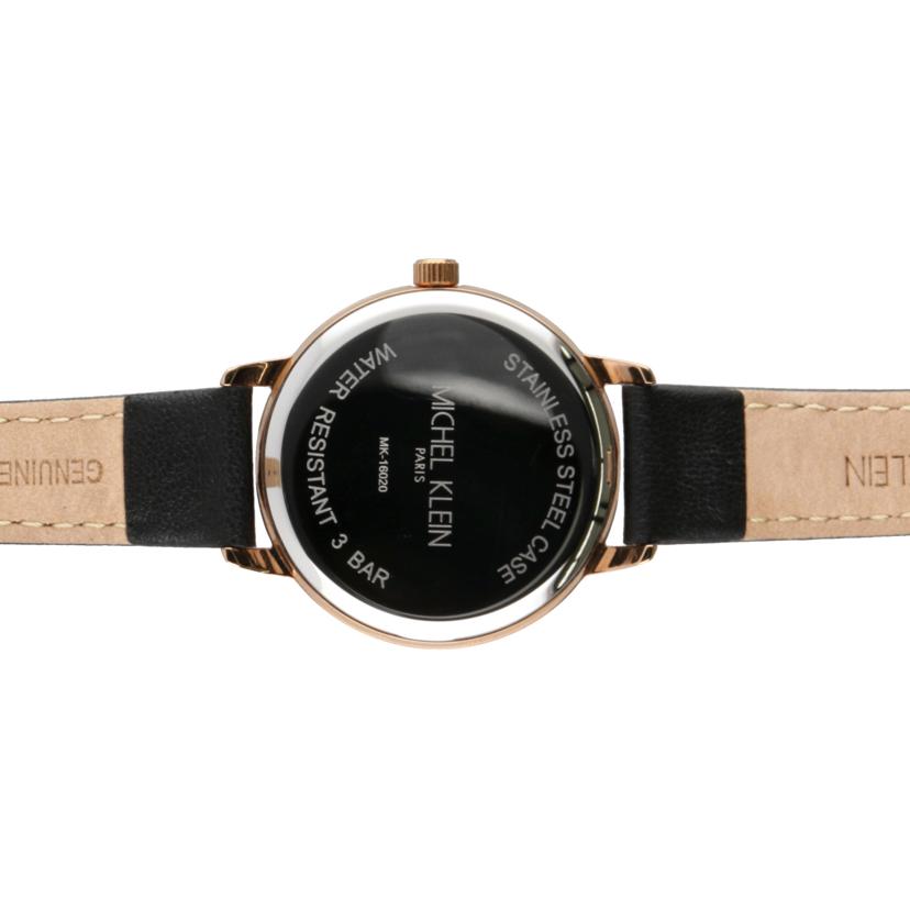 MICHEL KLEIN ミッシェルクラウン/ブラック文字盤/アナログウォッチ/クォーツ/MK-16020//Aランク/18