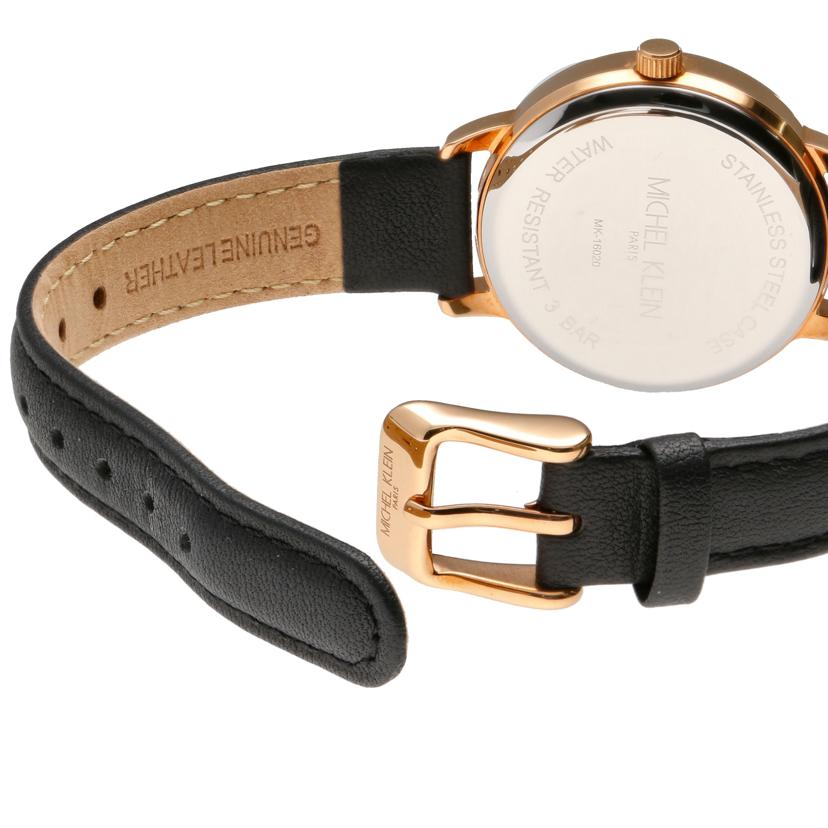MICHEL KLEIN ミッシェルクラウン/ブラック文字盤/アナログウォッチ/クォーツ/MK-16020//Aランク/18