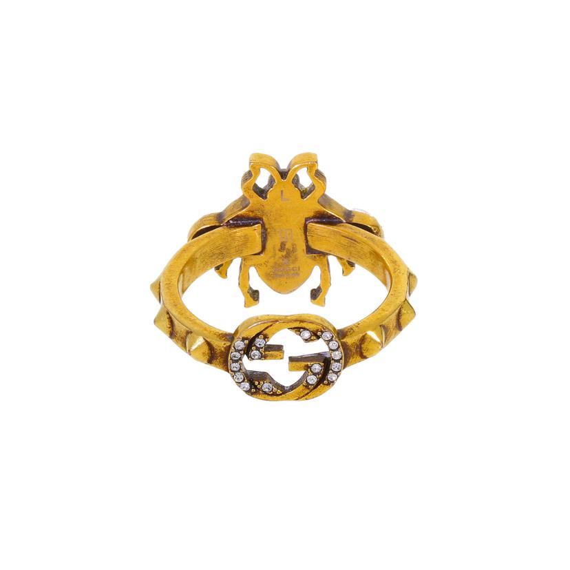 GUCCI グッチ/インターロッキングG/beeフェイクパールリング/サイズ:20//1830FI/ABランク/91