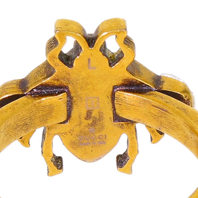 GUCCI グッチ/インターロッキングG/beeフェイクパールリング/サイズ:20//1830FI/ABランク/91