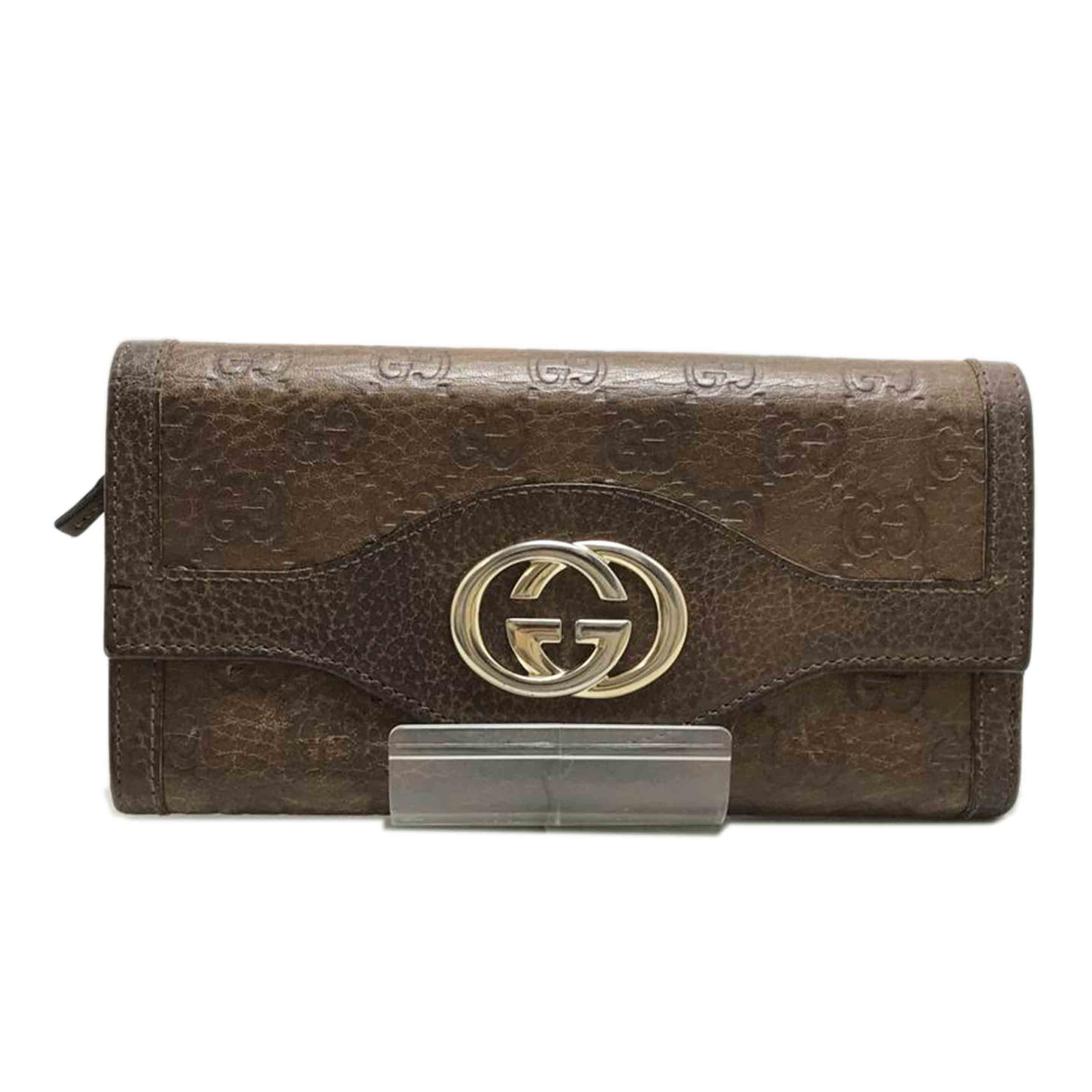 GUCCI グッチ/インターロッキングGレザー長財布/282431//041*/BCランク/51