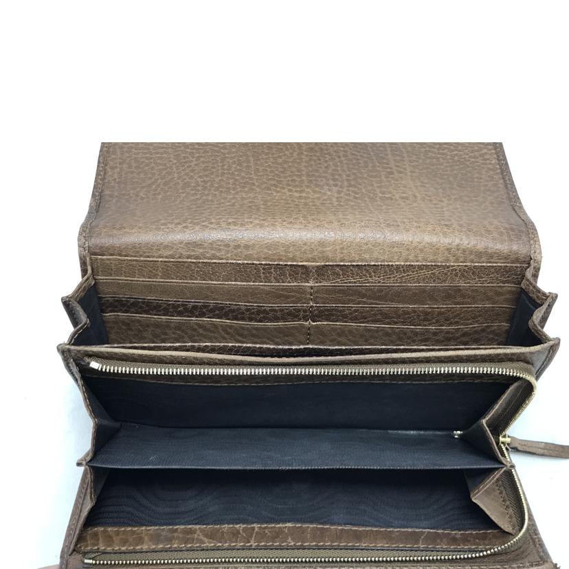 GUCCI グッチ/インターロッキングGレザー長財布/282431//041*/BCランク/51