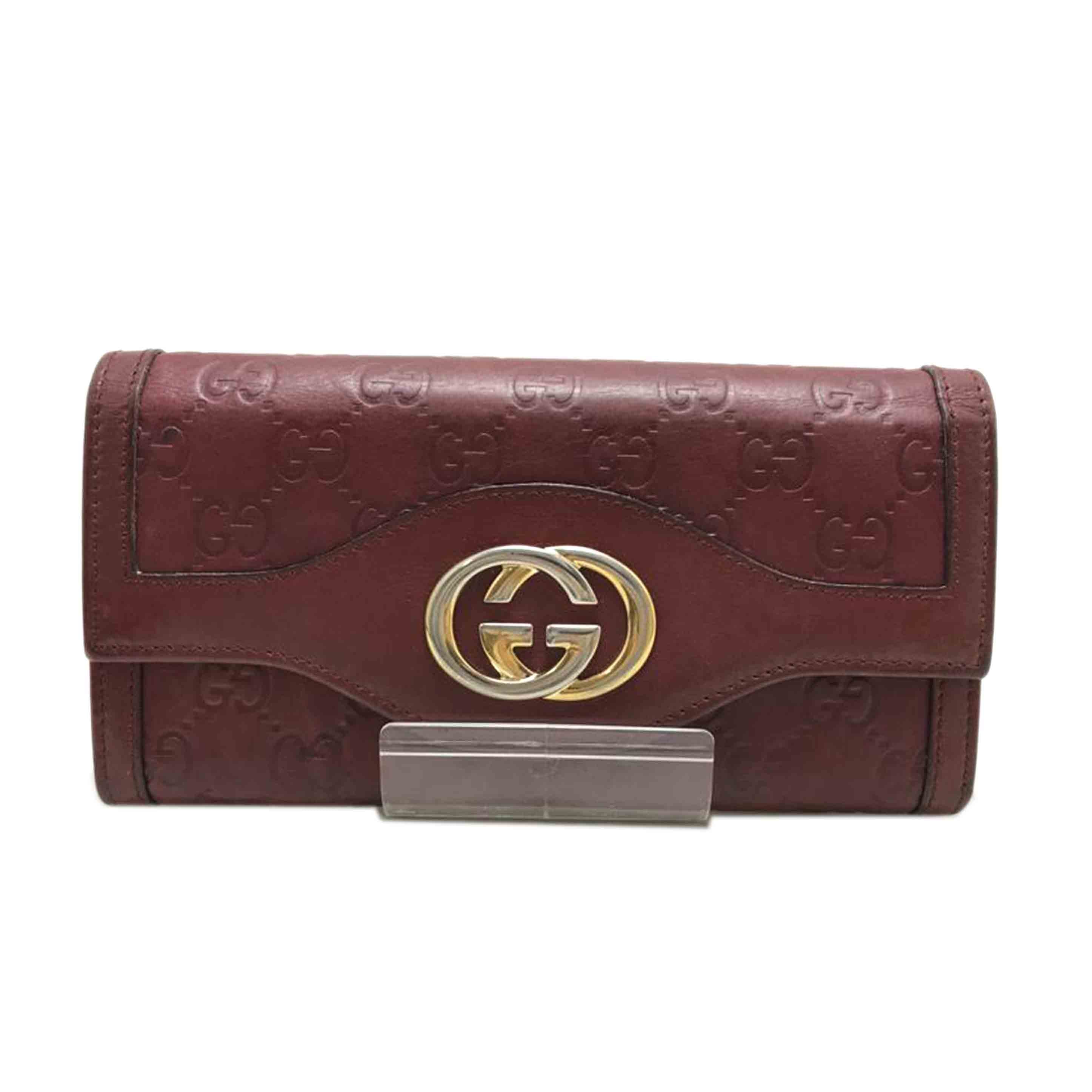 GUCCI グッチ/インターロッキングGレザー長財布/282431//427*/BCランク/51