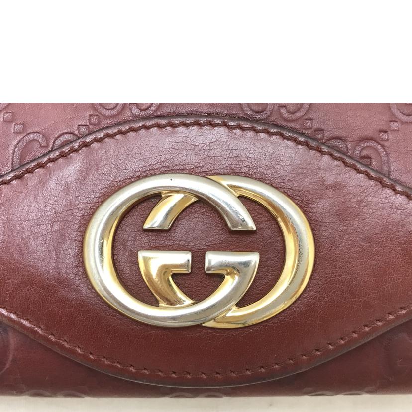 GUCCI グッチ/インターロッキングGレザー長財布/282431//427*/BCランク/51