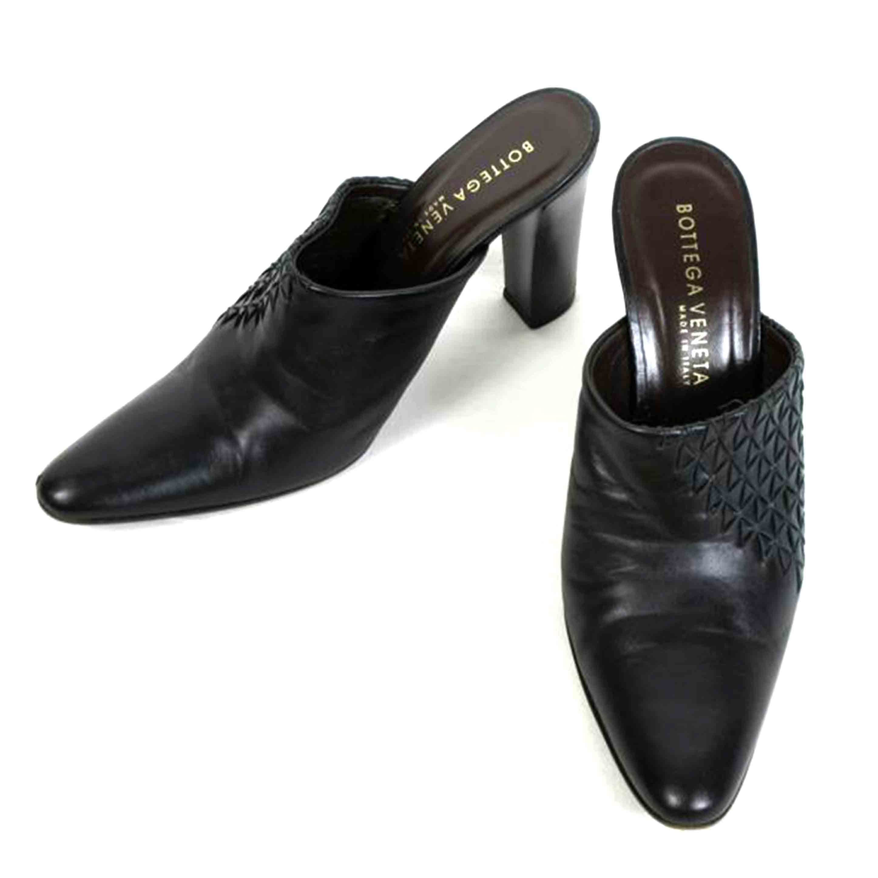 BOTTEGAVENETA ボッテガヴェネタ/イントレチャート ハイヒールサンダル 24.5cm/21376//Bランク/70