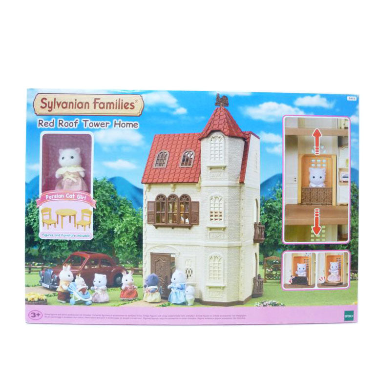 EPOCH エポック/Red Roof Tower Home -赤い屋根のエレベーターのあるお家- 「シルバニアファミリー」/5493//SAランク/88