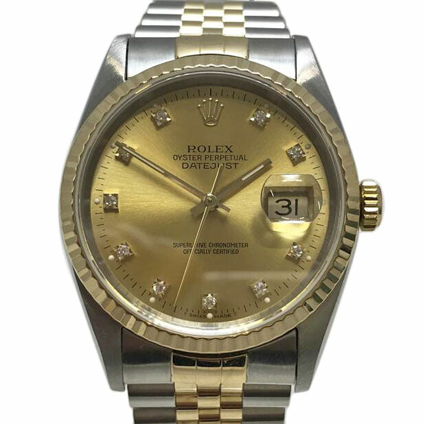 ROLEX ロレックス/デイトジャスト 10P 旧ダイヤ/16233G//X60*********/ABランク/51