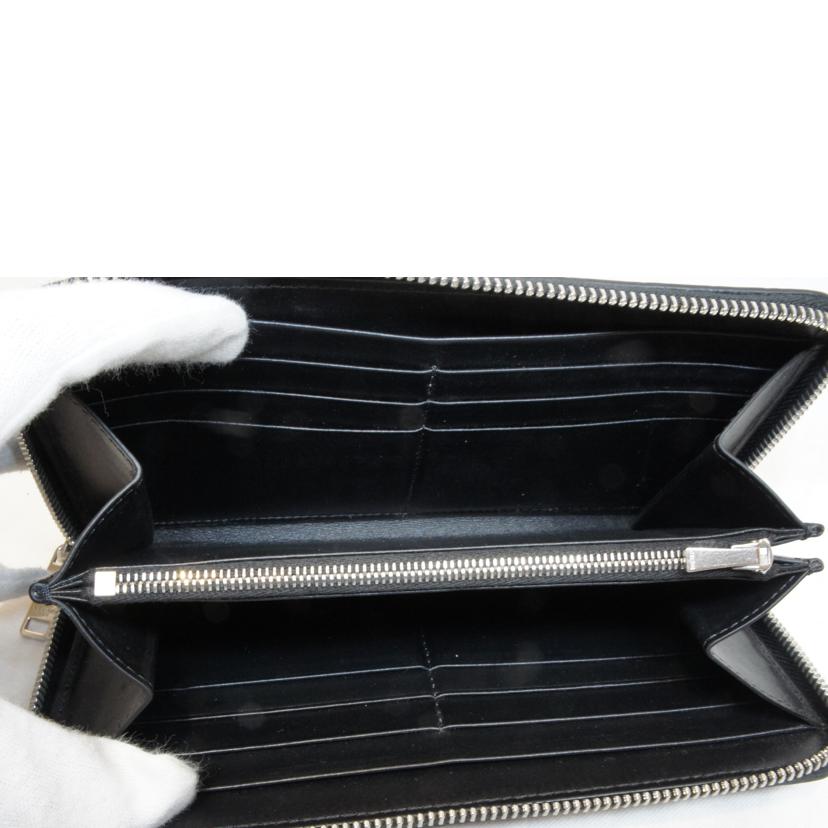 CELINE セリーヌ/クロコラウンドファスナーブラック//Aランク/92