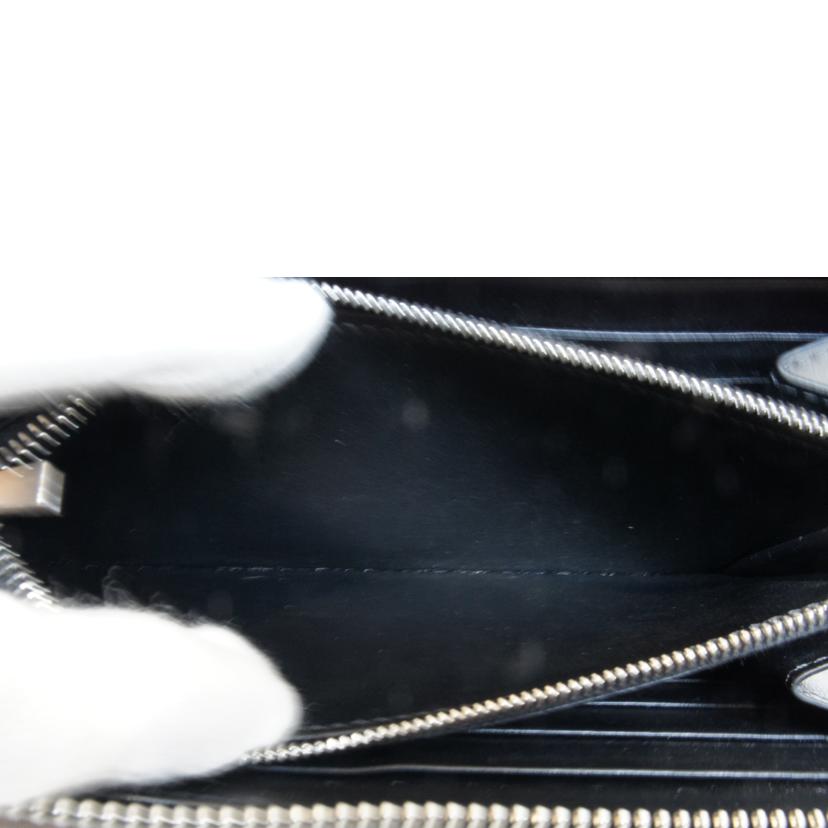 CELINE セリーヌ/クロコラウンドファスナーブラック//Aランク/92