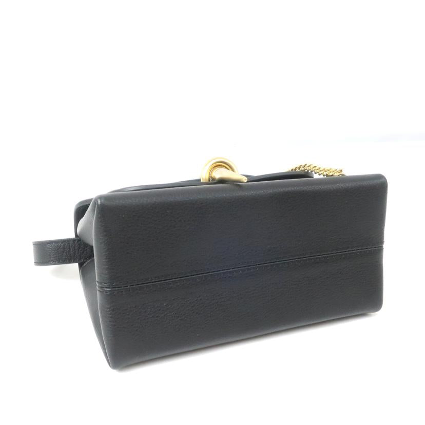 SANCIA サンシア/ミニショルダーバッグ レザー ブラック//Aランク/65