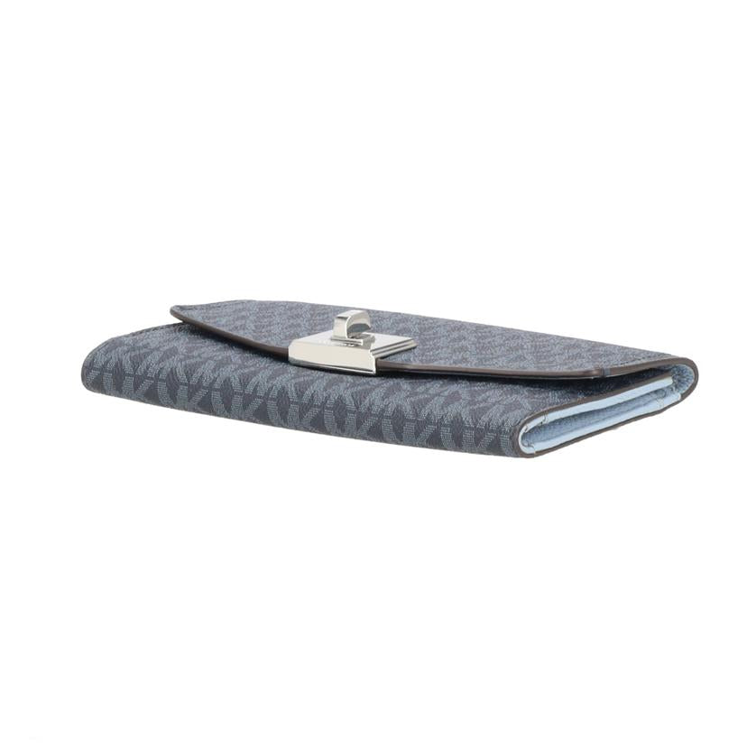 MICHAEL KORS マイケルコース/ターンロック3つ折長財布/ブルー系/35H8ST6F3B//AV-****/Aランク/06