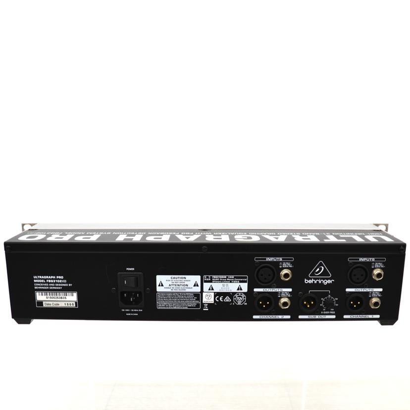 Behringer ベリンガー/ステレオグラフィックイコライザー/FBQ3102HD//ABランク/75