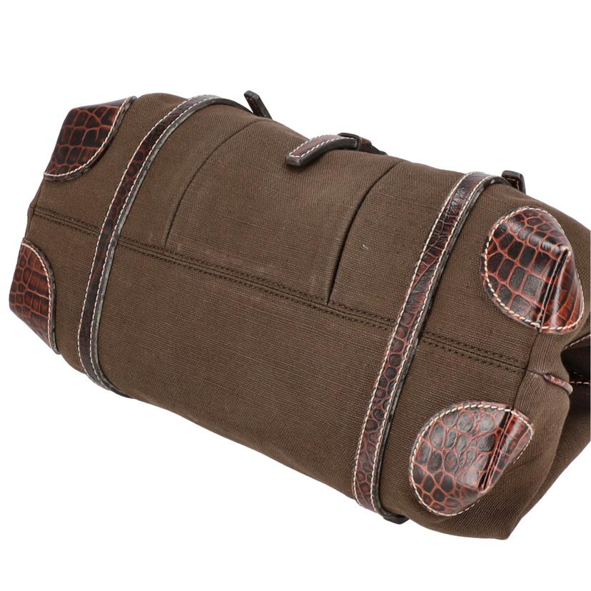 CELINE セリーヌ/マカダムチャームハンドバッグ/ブラウン//ABランク/75