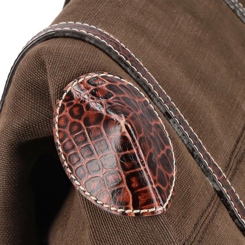 CELINE セリーヌ/マカダムチャームハンドバッグ/ブラウン//ABランク/75