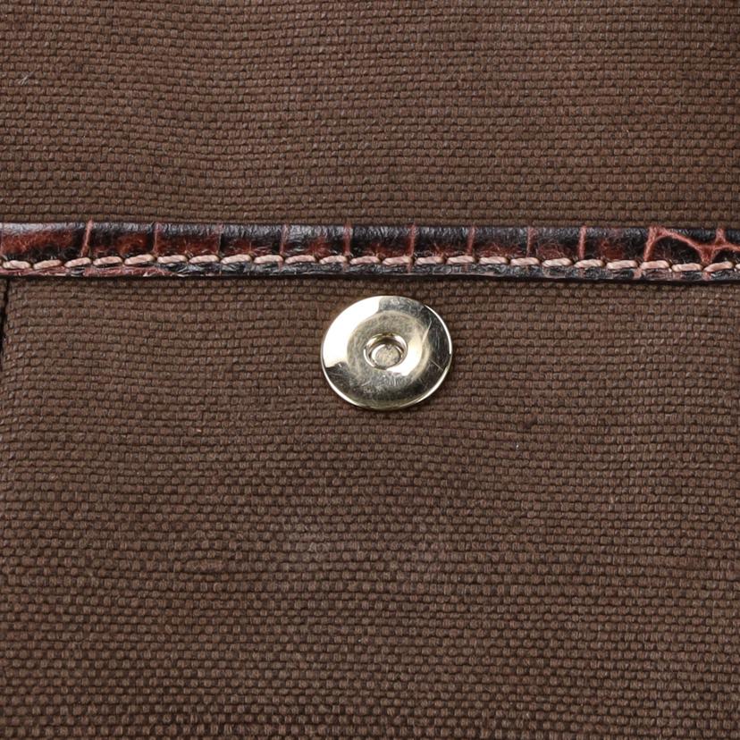 CELINE セリーヌ/マカダムチャームハンドバッグ/ブラウン//ABランク/75