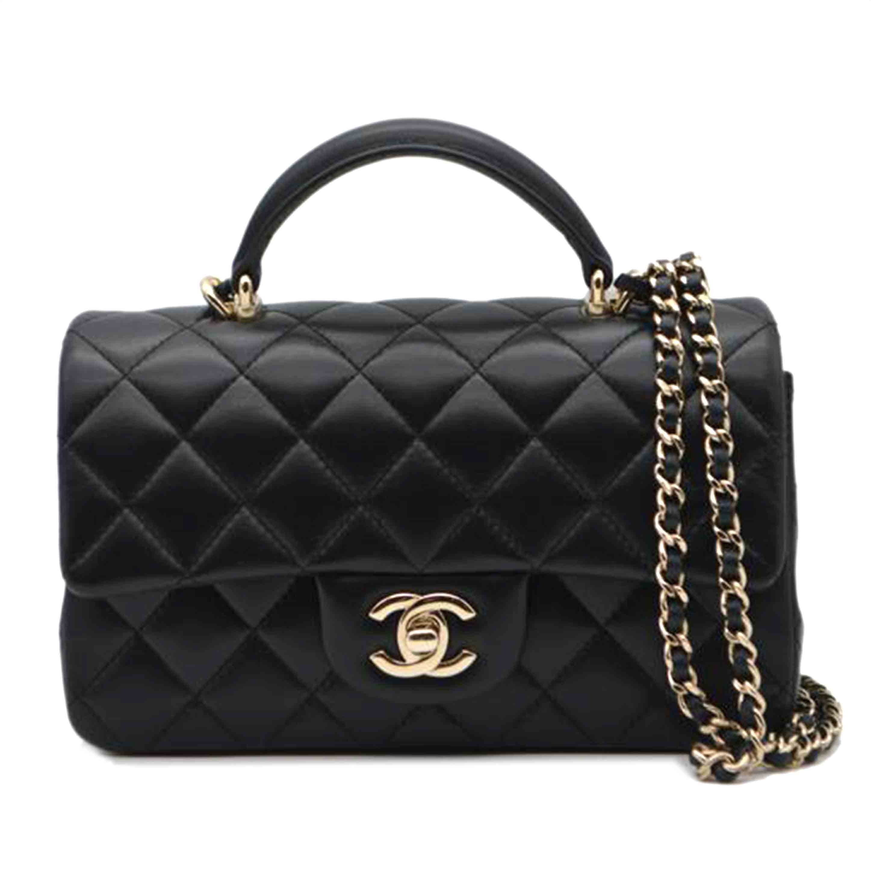 CHANEL シャネル/マトラッセラムスキンココマークトップハンド20/AS2431//K36*****/Sランク/89