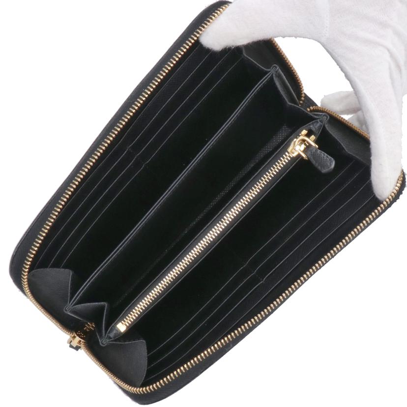PRADA/サフィアーノラウンドファスナー長財布/1ML506//ABランク/85