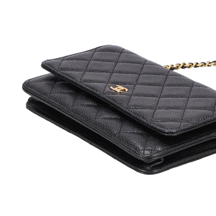 CHANEL シャネル/チェ-ンウオレット/マトラッセ/キャビアスキン/A33814//285*****/Aランク/93