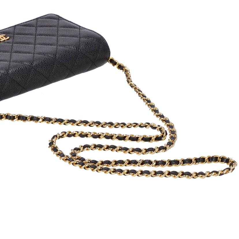 CHANEL シャネル/チェ-ンウオレット/マトラッセ/キャビアスキン/A33814//285*****/Aランク/93