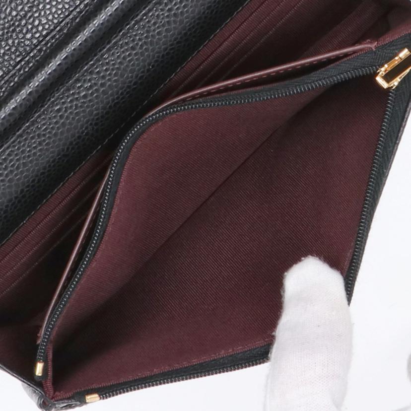 CHANEL シャネル/チェ-ンウオレット/マトラッセ/キャビアスキン/A33814//285*****/Aランク/93