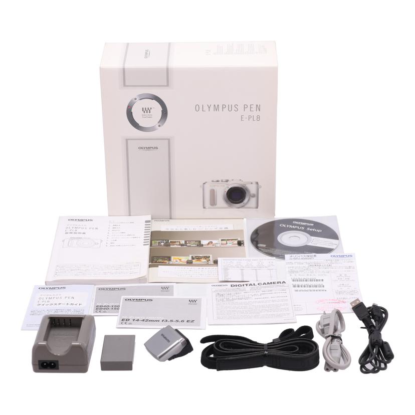 OLYMPUS オリンパス/ミラーレス一眼 EZダブルズームキット/E-PL8 EZダブルズームキット//BHSA30205/Bランク/62