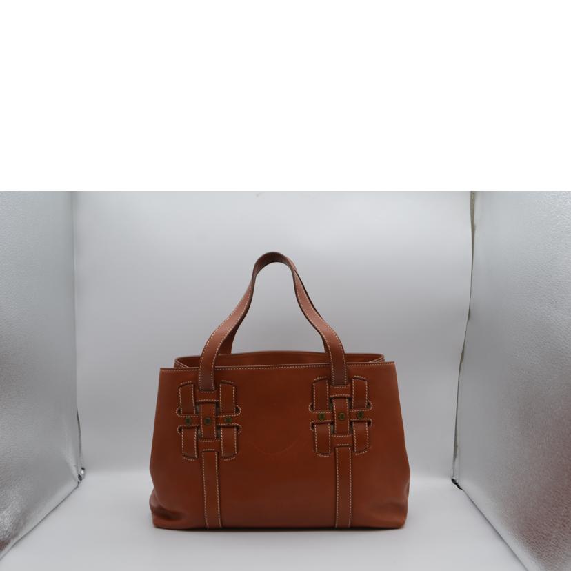 CELINE セリーヌ/ブラゾンレザートート/ブラウン//CE0****/Bランク/89