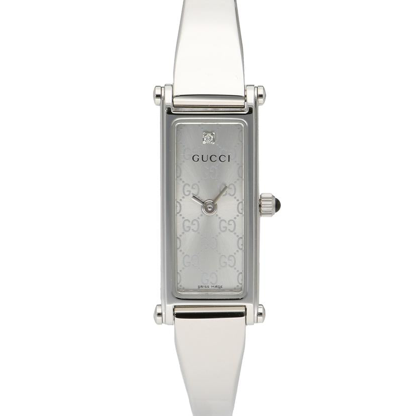 GUCCI グッチ/スクエアバングルウォッチ・GGシルバー/クオーツ/1500L//143*****/Aランク/20