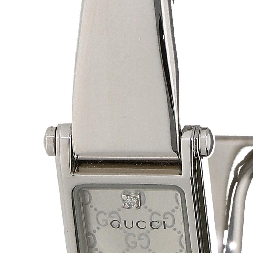 GUCCI グッチ/スクエアバングルウォッチ・GGシルバー/クオーツ/1500L//143*****/Aランク/20