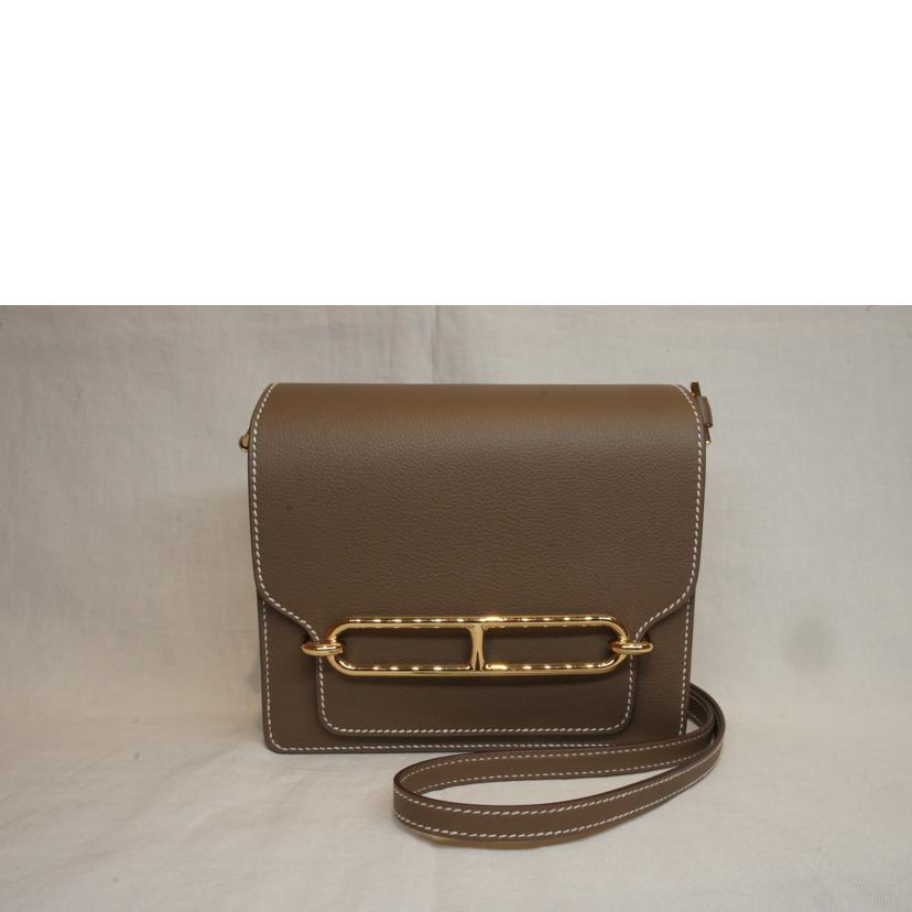 HERMES エルメス/ルリミニ18/エヴァーカラー/エトゥープ/GD金具//W/Aランク/92