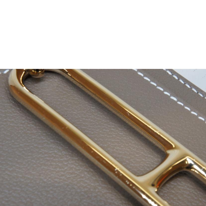 HERMES エルメス/ルリミニ18/エヴァーカラー/エトゥープ/GD金具//W/Aランク/92